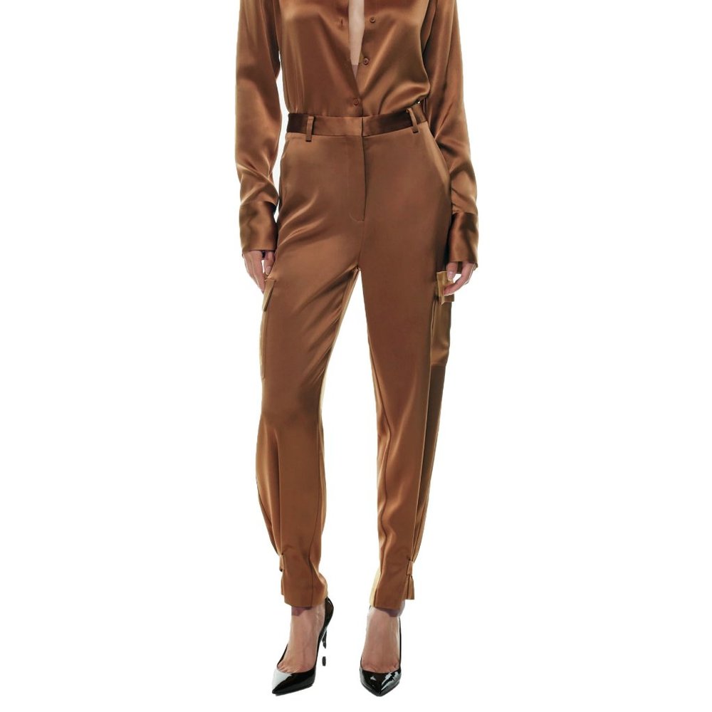 Aritzia Babaton Silky Satin Cargo Pant size 4